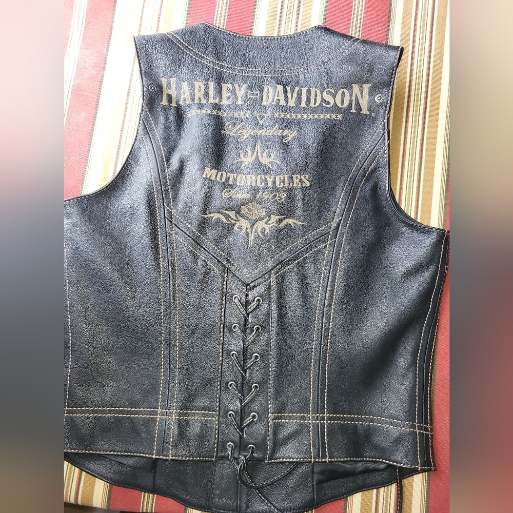 Harley-Davidson Black Leather Vest